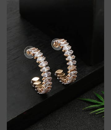 YOUBELLA White Danglers Earrings ( Pack of 1 )