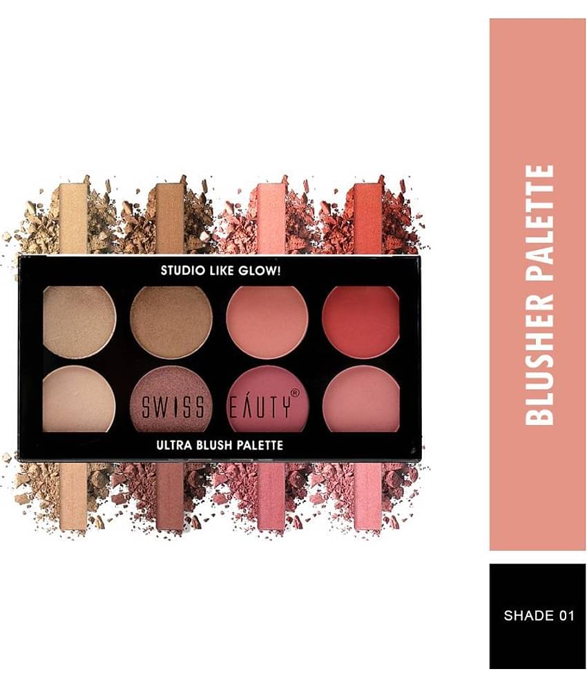 Swiss Beauty Ultra Blush Palette (Shade-01), 16gm