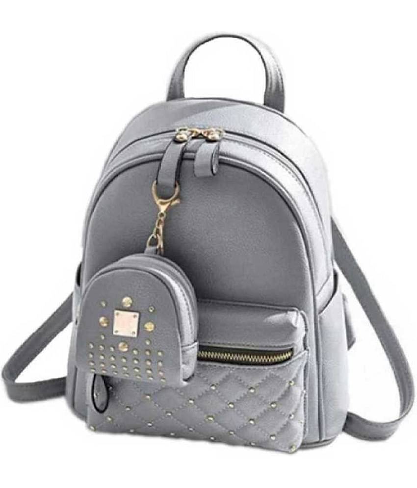 THE MONAIN CEAPT Backpack PU Set of 1 ( Grey )