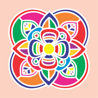 Reusable wooden Stencils Rangoli-27