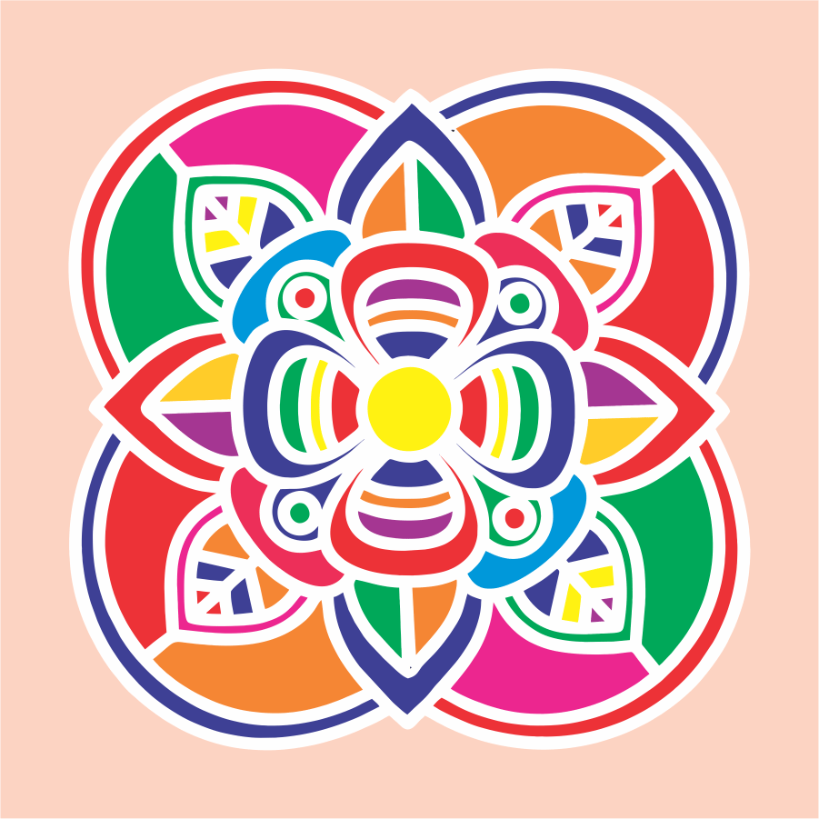 Reusable wooden Stencils Rangoli-27