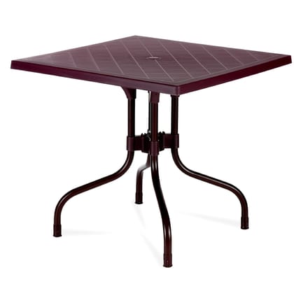 Supreme Furniture Olive Foldable Square Plastic Table, Suitable for Study, Office, Work from Home, School, Living Room, Dining, Restaurant, Cafeteria, Resort, Indoor & Outdoor
