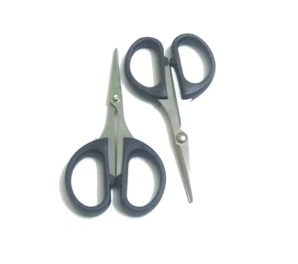 Nawani 2 Pic Scissors for Nose Hair Cutting for Men and Women. Size - 4 Inch