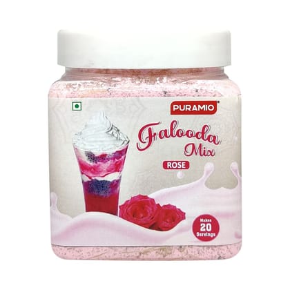 Puramio Falooda Mix Rose, 500 gm