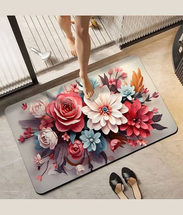 mahek accessories Set of 1 Anti-skid Rubber Door Mat ( 40 X 60 cm ) Assorted