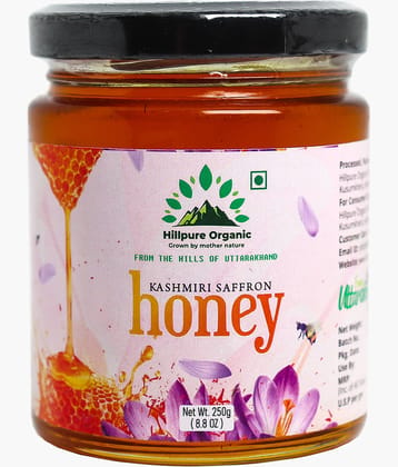 Hillpure Organic Natural Saffron Honey 250