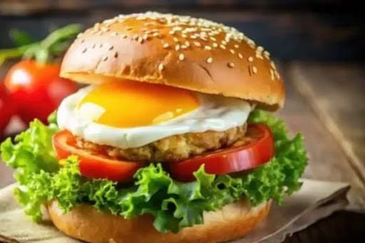 Golden Star Egg & Chicken Burger