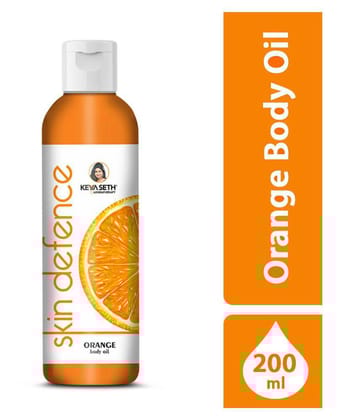 Keya Seth Aromatherapy Orange Body Oil 200ml Bath Kit Pack of 2