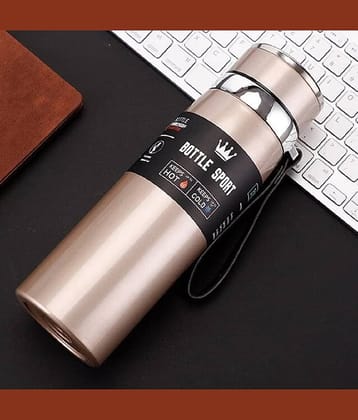 RAMDEV ENTERPRISE 800ml Stainless Steel Water Bottle for Men Women Kids | Thermos Flask | Reusable Leak-Proof Thermosteel for Home Office Gym Fridge Travelling (0.8 Liters).