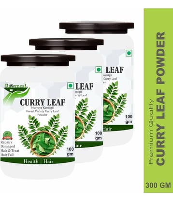 Rawmest Curry Leaf For Health & Hair Growth Powder 300 Gm Pack of 3