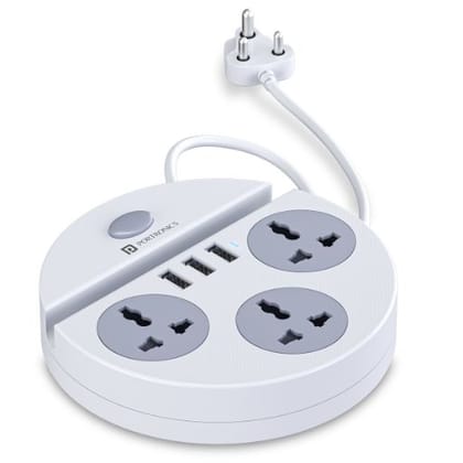 Portronics Power Plate 5 1500W Power Converter (White)