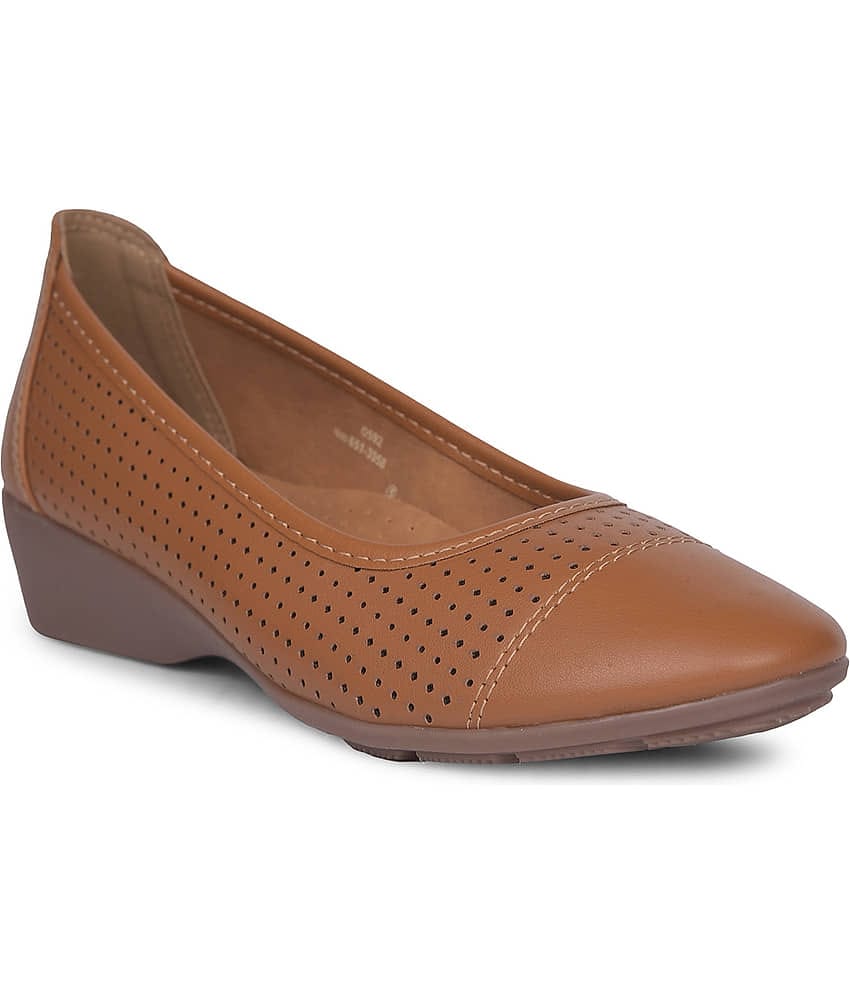 Bata Brown Women's Casual Ballerinas