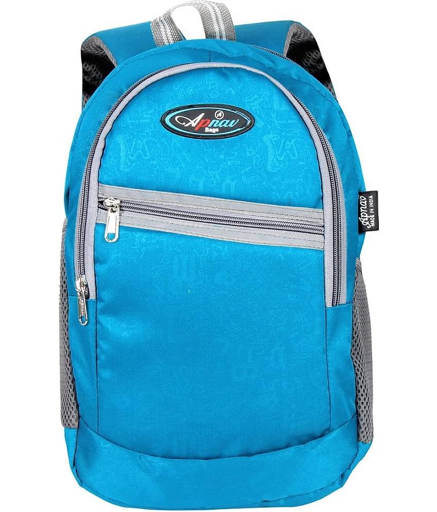 Apnav 15 Ltrs Blue Polyester College Bag