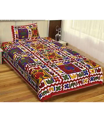 Uniqchoice Cotton Single Bedsheet ( Blue )