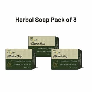 (Pack Of 3) Co Cosveda Herbal Soap 100g  Natural Herbal Bath Soap for Fresh and Healthy Skin