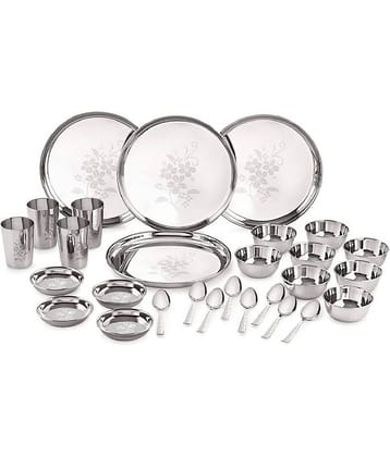 Neelam Stainless Steel Dinner Set of 28 Pieces