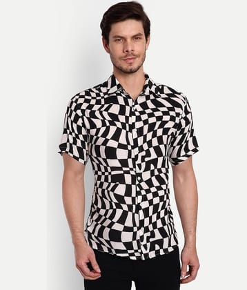 TrendiVastra - Black Viscose Regular Fit Men's Casual Shirt ( Pack of 1 )