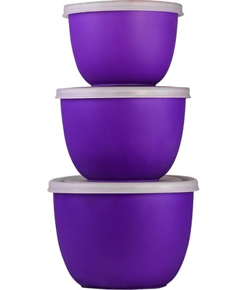 BOWLMAN Steel Food Container Set of 3 3000 mL