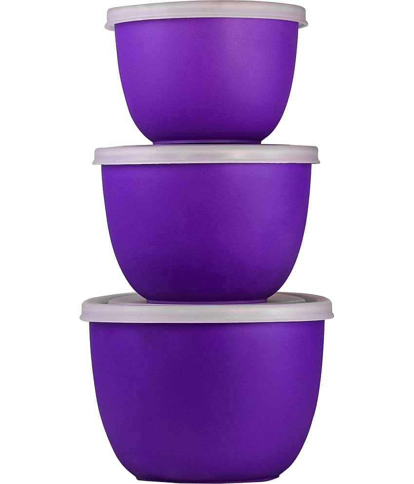 BOWLMAN Steel Food Container Set of 3 3000 mL
