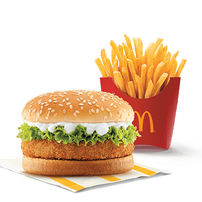 McVeggie Burger + Fries (M)