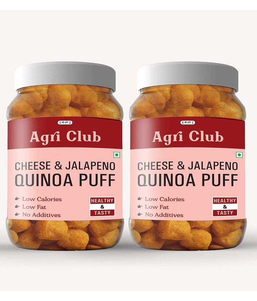 Agri Club Cheese & Jalapeno Quinoa Puff 300gm (Pack of 2)