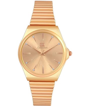 IIK COLLECTION - Rose Gold Stainless Steel Analog Womens Watch