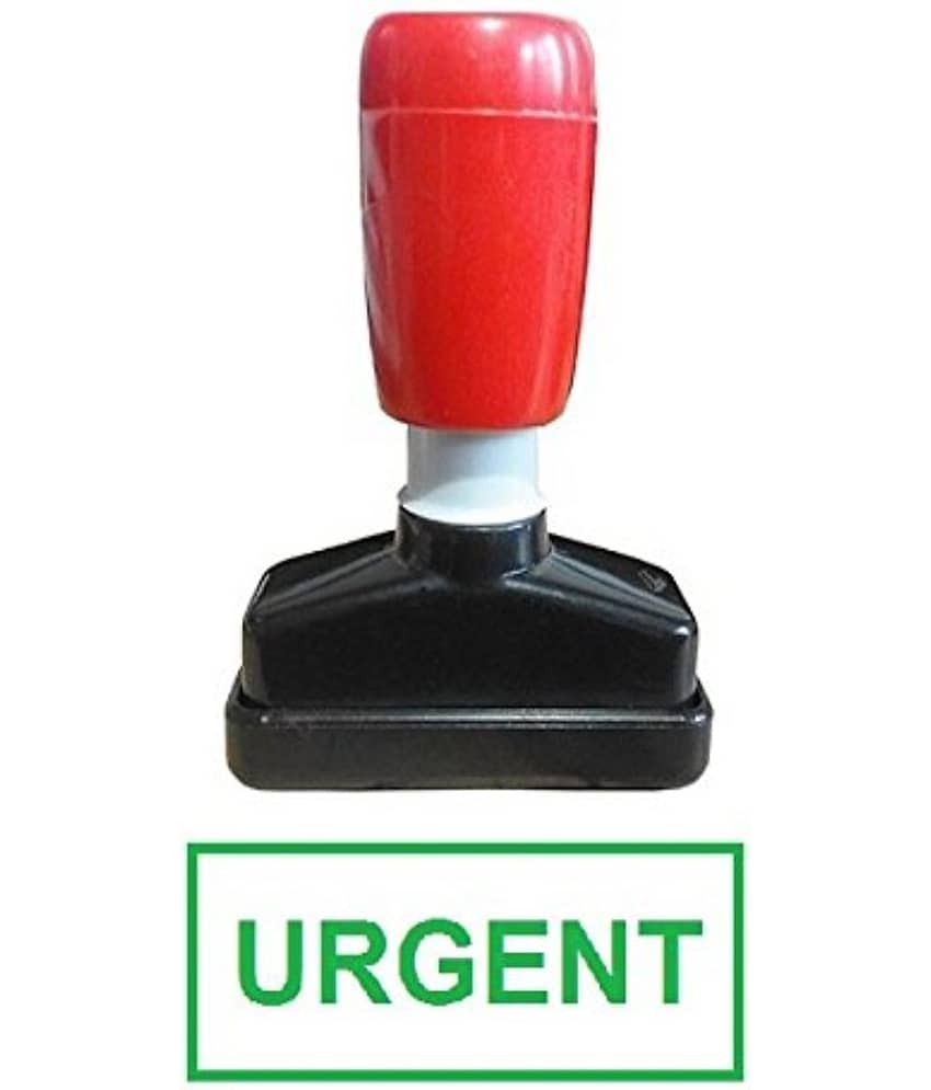 Dey 's Stationery Store Urgent Pre-Inked Rubber Stamp Office Stationary Message - Urgent (Green Pack of1 )