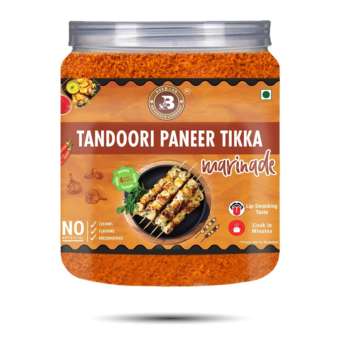 Brew Lab Tandoori Paneer Tikka Marinade | Rich & Aromatic Taste No Added Preservatives | (250 g)