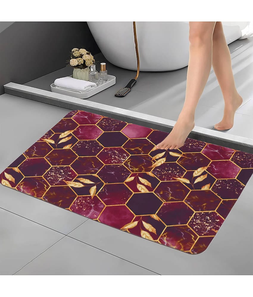 BELLA TRUE Anti-skid Rubber Bath Mat Other Sizes cm ( Pack of 1 ) - Purple