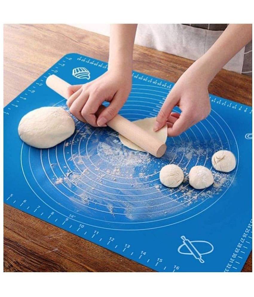 Silicone Fondant Rolling, Dough Making, Roti Making, Non -Stick Pastry Board Mat Assorted Silicon Baking Moulds