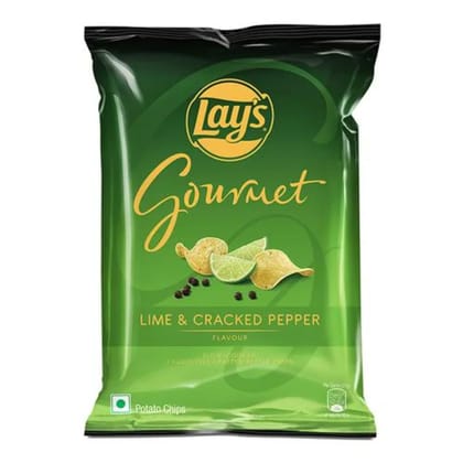 Lay'S Gourmet Lime and Cracked Pepper Chips 80 Gms