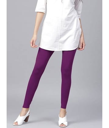 TCG - Purple Cotton Blend Women's Leggings ( Pack of 1 )
