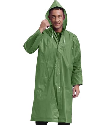 Infispace Green PVC Men's Raincoat ( Pack of 1 )