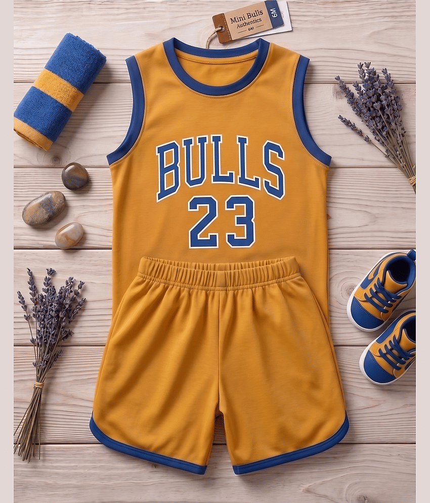 GTwo Boys Cotton Blend T-Shirt & Shorts Set ( Blue , Pack of 1 )