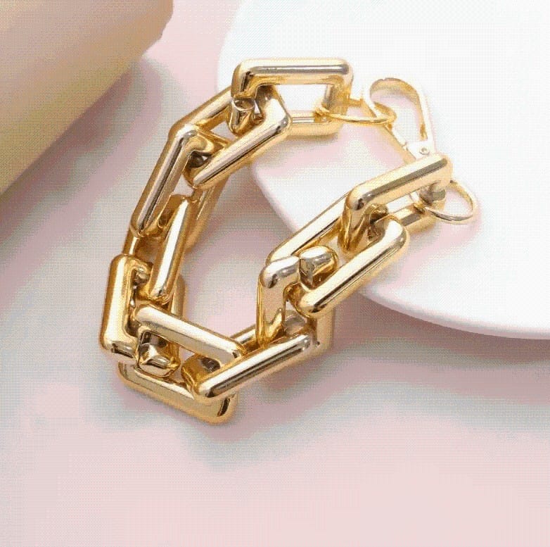 Pinapes Gold Plated Cubic Zirconia Adjustable Bracelet with Pull-Chain for Women & Girls Jeweler for Gift