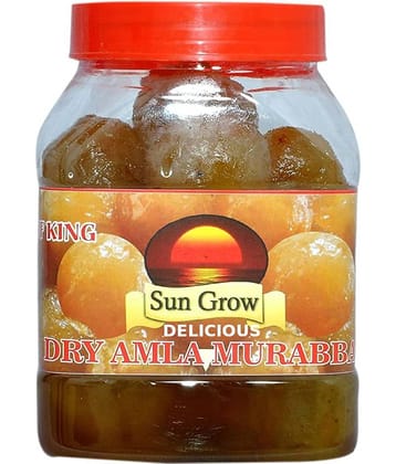 Sun Grow Home Made Delicious Dry Amla Murabba (Ingredient: Fenugreek Muskmelon Seeds Cardamom/Elichie) Pickle 1 kg