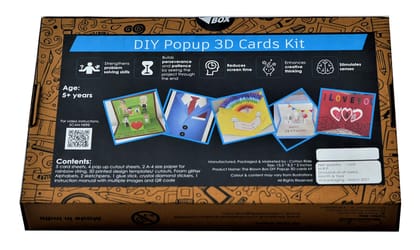 The Brown Box� Art and Craft Kit.Craft Kit.5 in 1 DIY Greeting Card Making Kit for Kids.Father's Day Card Making Kit.Birthday Card.Gift for Girls and Boys .Birthday gift.Age 5 and Above