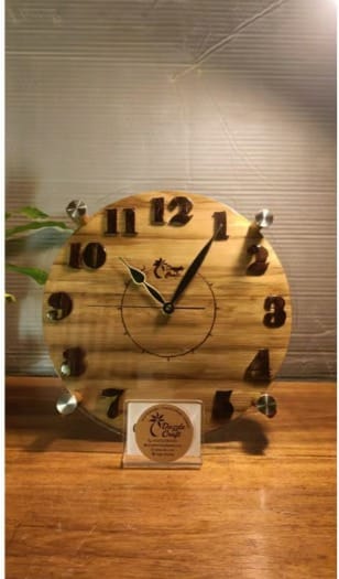 Wooden clock