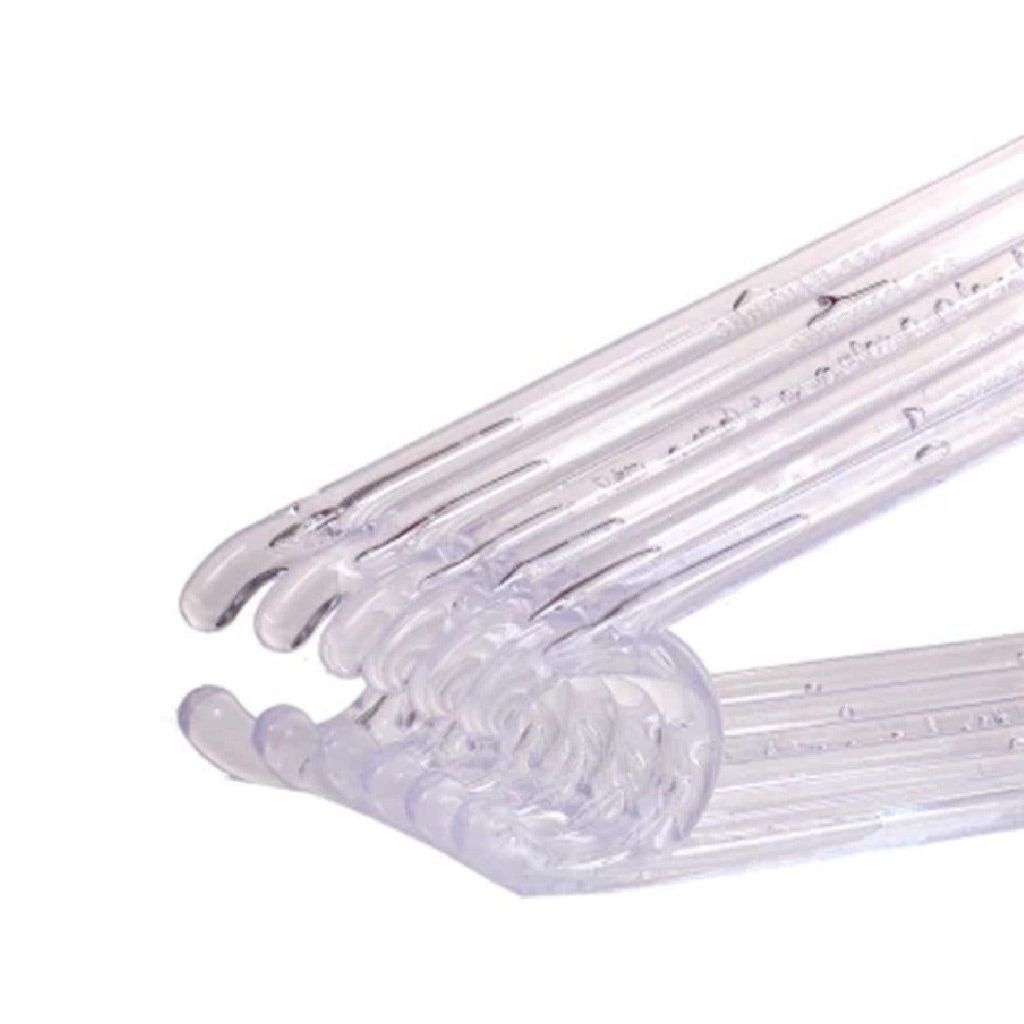Market99 Plastic Transparent Hangers - Set of 10