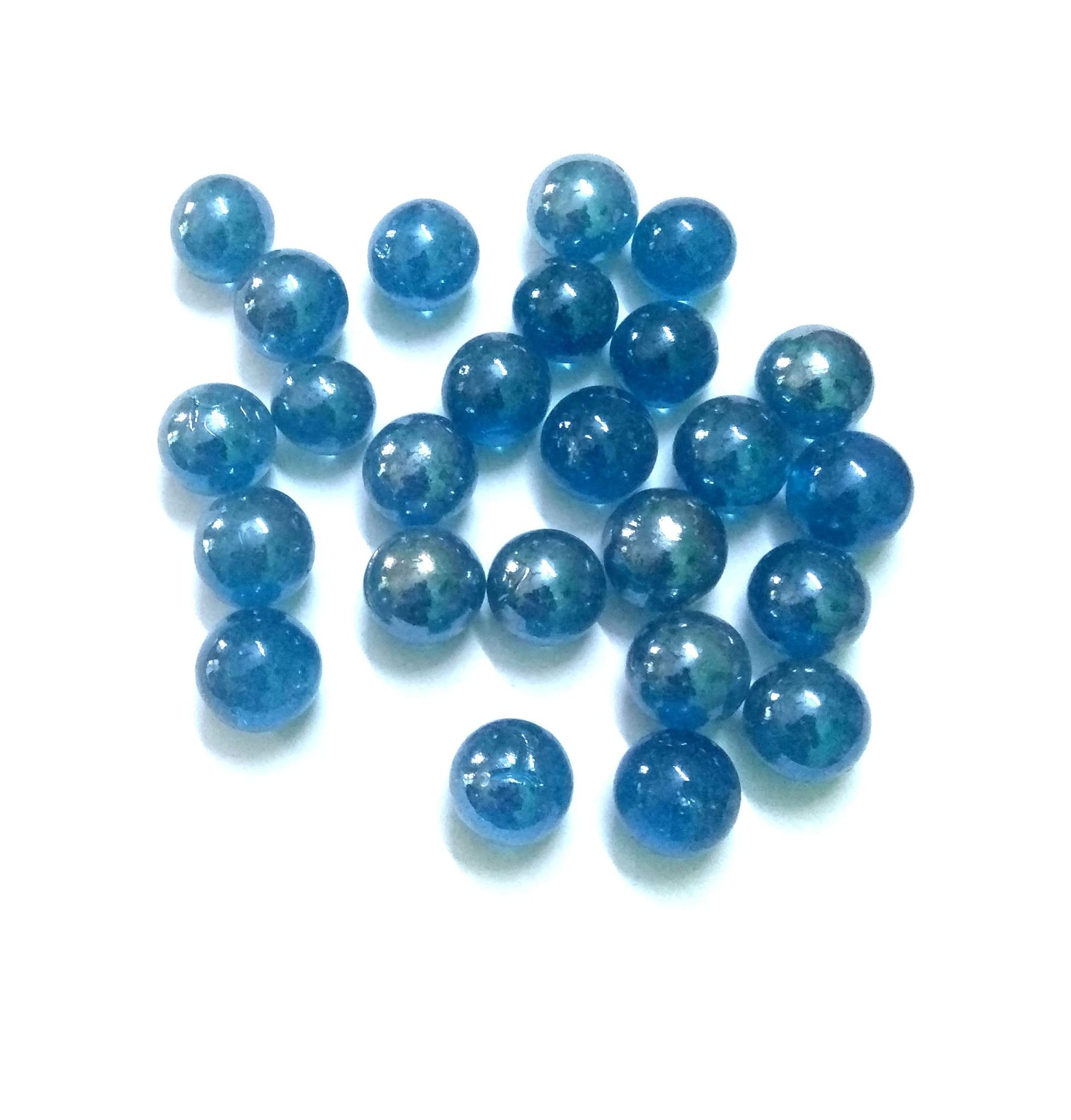 Nawani Large Size 25 Pcs of Glass Marbles Unique Collection.Size 2 cm