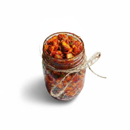 Spicy Mixed Vegetable Pickle - 200 gm - One glass jar