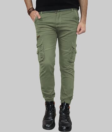 Urban Legends Regular Flat Men's Joggers - Green ( Pack of 1 )