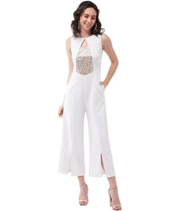 Miss Chase - White Polyester Regular Fit Women's Jumpsuit ( Pack of 1 )