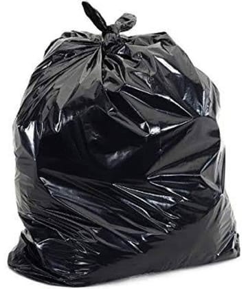 C-I 60 pcs Premium Quality and strong Medium Garbage Bags - 2 packs of 30 Pcs - 60 pcs - 19X21 Black Medium Disposable Garbage Trash Waste Dustbin Kitchen Bags & Covers