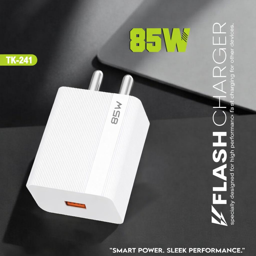85W USB-C Fast Charger | Super Fast Charging Adapter with Power Delivery (PD) | High-Speed Wall Charger for Smartphones, Laptops, Tablets & USB-C Devices