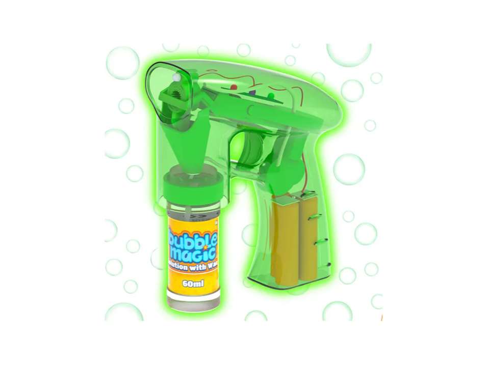 Bubble Magic Light Up Electronic Bubble Blaster - Green