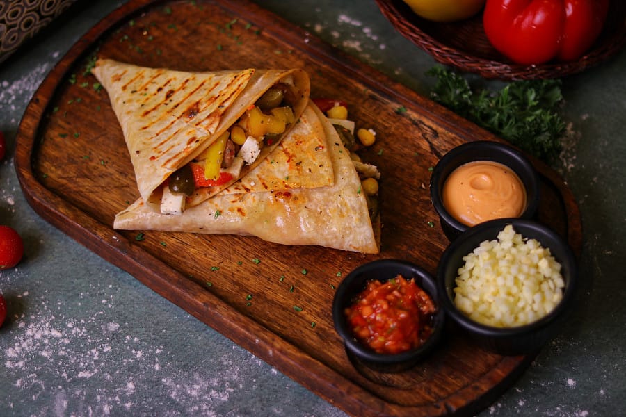 Mexican wrap veg
