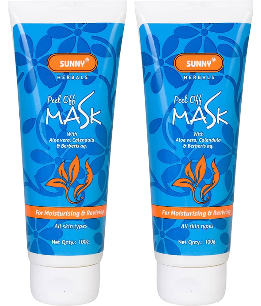 SUNNY HERBALS Face Peel Off Masks 100 gm Pack of 2