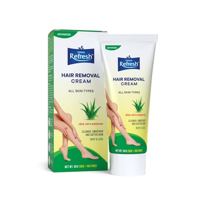 Torque Refresh Hair Removal Cream with Aloe vera Essence-Pack of 2