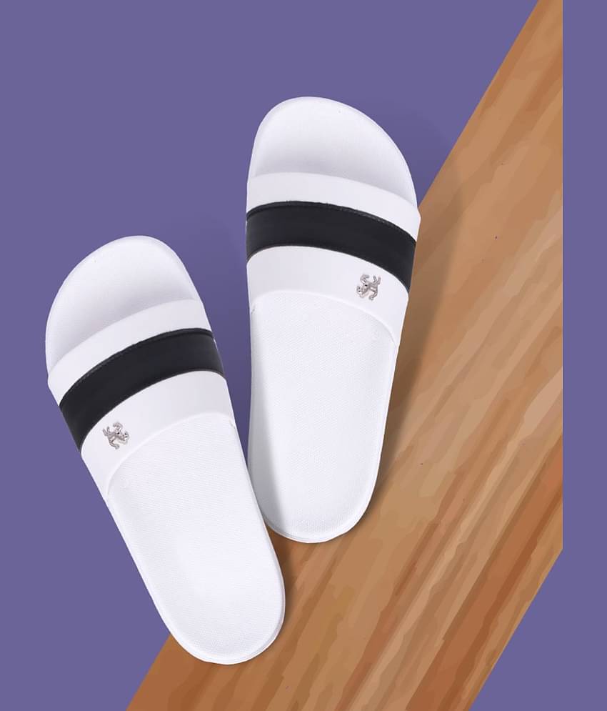 PERY PAO White Men's Slide Flip Flop
